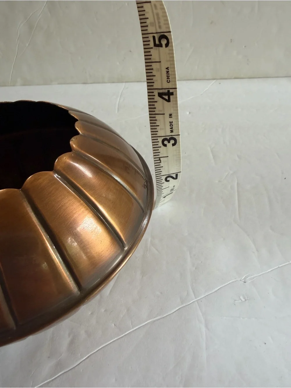 Restoration Hardware Copper Vintage Retired Jack-O-Lantern Pumpkin Bowl,